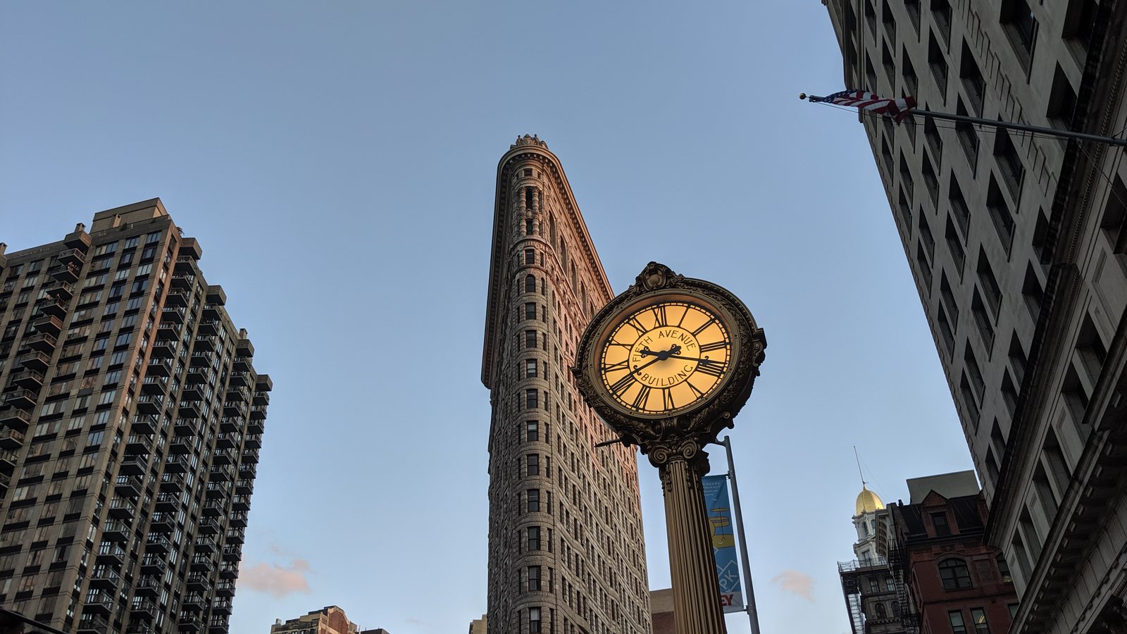 Clădirea Flatiron, New York, în 2019